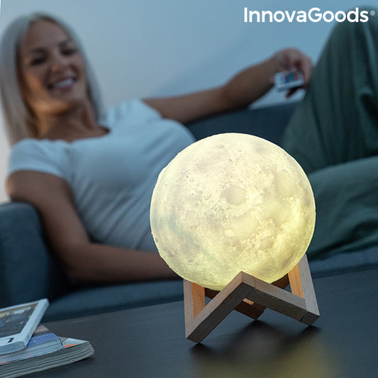 InnovaGoods Moondy LED Månlampa – Magisk Belysning för Hemmet