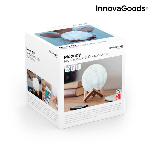 InnovaGoods Moondy LED Månlampa – Magisk Belysning för Hemmet
