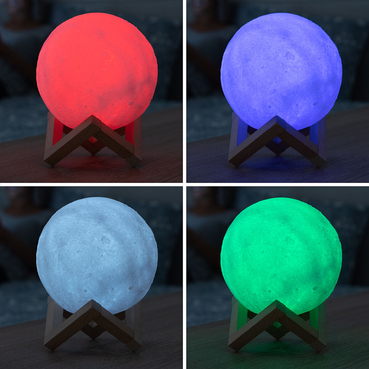 InnovaGoods Moondy LED Månlampa – Magisk Belysning för Hemmet