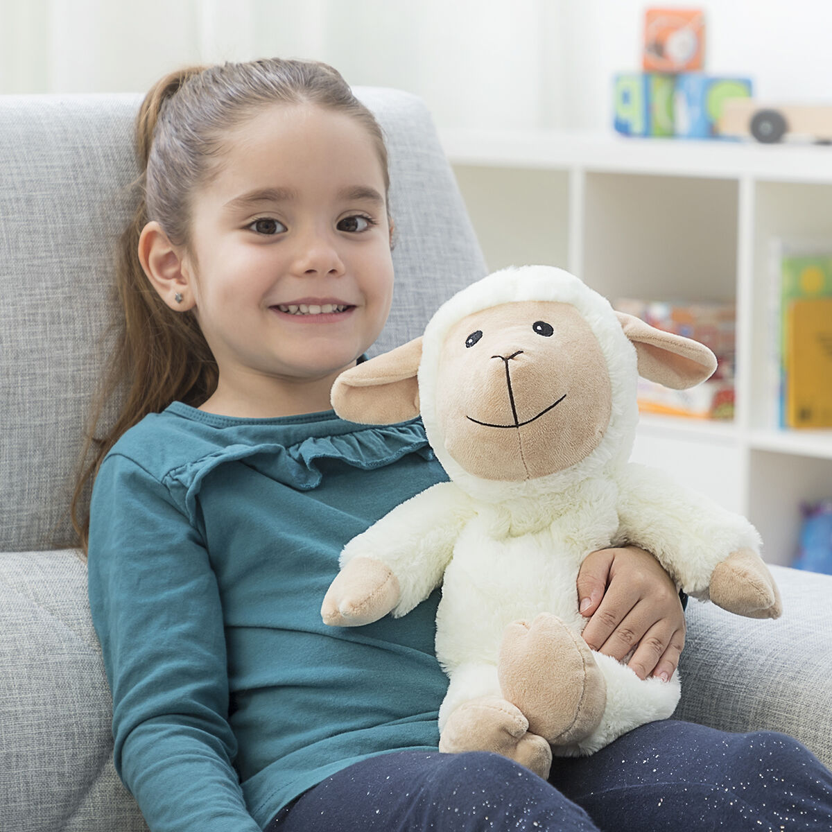 InnovaGoods Wooly Får Gosedjur – Värmande och Kylande med Lavendeldoft